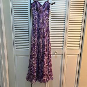 Laundry By Shelli Segal Purple Maxi Dress
